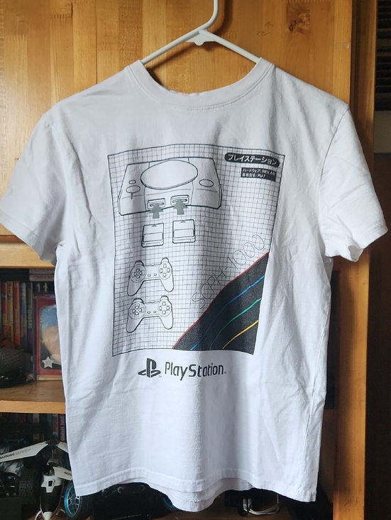 Sony Other - Sony White PlayStation Graphic Tee with Black and Multicolor Accents